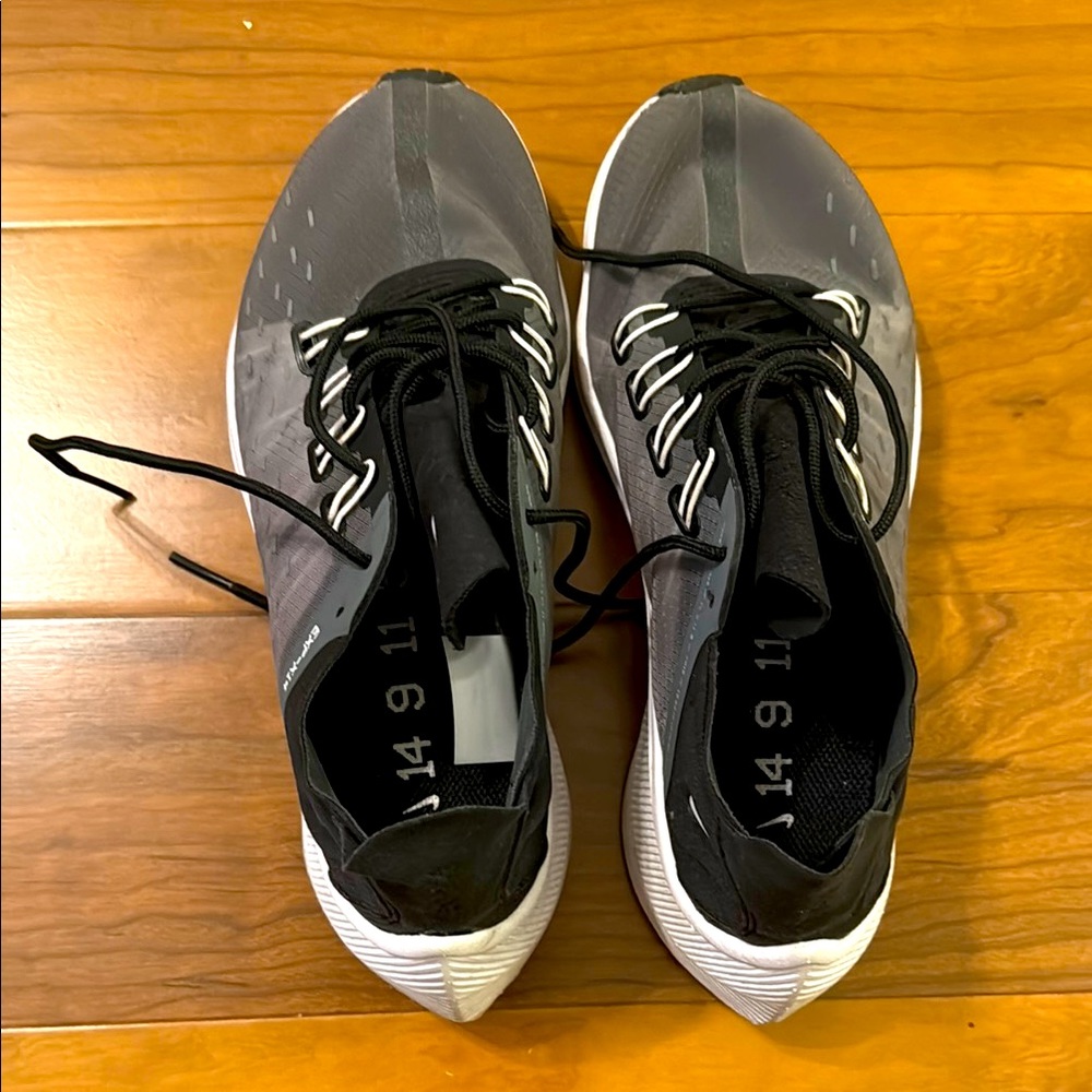 Nike Black and Gray EXP-X14 running shoe